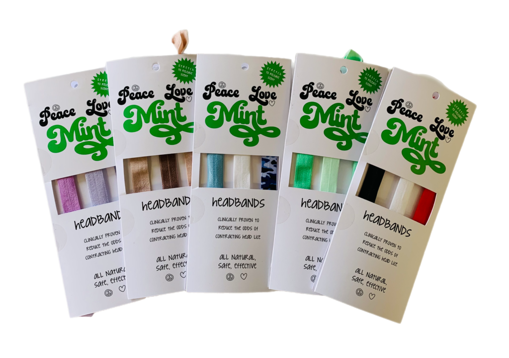 PEACE LOVE MINT HEADBANDS Lice Clinic Wisconsin